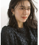 【WEB限定】フラワーレース ペプラムトップス