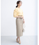 【WEB限定】サテンストレッチ Iラインスカート