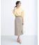 【WEB限定】サテンストレッチ Iラインスカート