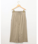 【WEB限定】サテンストレッチ Iラインスカート