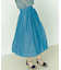 フリンジチャンキーヒールサンダル