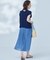 【WEB限定】シアープリーツライクシフォン パンツ