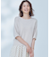 【WEB限定】コットンポリエステル5分袖リラクシー ニット