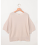 【WEB限定】コットンポリエステル5分袖リラクシー ニット
