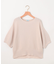 【WEB限定】コットンポリエステル5分袖リラクシー ニット