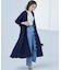 【WEB限定】クレープストレッチ シャツワンピース