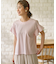【UVケア・接触冷感】GIZAプレーティング天竺フリルスリーブ Tシャツ