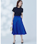 【WEB限定】エアリーフラワージャガード フレアスカート