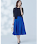 【WEB限定】エアリーフラワージャガード フレアスカート
