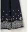 レースパネルプリント タックフレアスカート