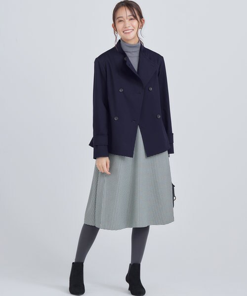 WEB限定】2WAYライトトレンチ ショートコート｜クミキョクの通販