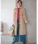 【前後着用可】コットンカシミヤ混2WAYケーブル ニット