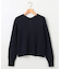 【前後着用可】コットンカシミヤ混2WAYケーブル ニット