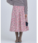 ニュアージュフラワープリント スカート