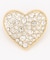 ハートストーンブローチ