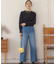 【アンサンブル対応可】ピュアカシミヤクロップド丈ニット