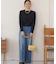 【アンサンブル対応可】ピュアカシミヤクロップド丈ニット