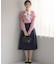 バスケット編みフリル ニット