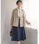 バスケット編みフリル ニット