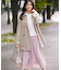 【WEB限定カラーあり】ギャザーライトデシン パンツ