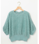 【WEB限定】カットジャガードドルマンスリーブ ニット
