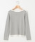シルク混ニットロングＴシャツ