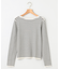 シルク混ニットロングＴシャツ