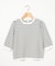 【接触冷感・UVカット】フラワーメタル ニットTシャツ
