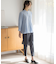 リヨセルシャーティングペプラム ブラウス