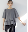 ご好評につき追加生産【WEB限定・接触冷感・UVカット・吸水速乾】ジョーゼットジャージーティアード ブラウス