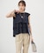 【WEB限定】コットンレーヨンシャーティングノースリーブ ブラウス