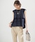 【WEB限定】コットンレーヨンシャーティングノースリーブ ブラウス
