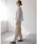 【WEB限定】コットンレーヨンシャーティングノースリーブ ブラウス