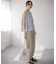 【WEB限定】コットンレーヨンシャーティングノースリーブ ブラウス