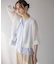 【WEB限定】コットンレーヨンシャーティングノースリーブ ブラウス