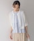 【WEB限定】コットンレーヨンシャーティングノースリーブ ブラウス