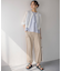 【WEB限定】コットンレーヨンシャーティングノースリーブ ブラウス