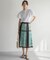 スカーフパネルプリント スカート