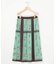 スカーフパネルプリント スカート