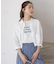 【綿100％】フロッキープリント Ｔシャツ