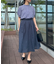【WEB限定】シアーボイルタックフレア スカート