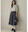 【加藤ローサさん着用】ハンサムツイルフレア スカート