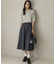 【加藤ローサさん着用】ハンサムツイルフレア スカート