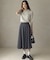 【ご好評につき追加販売 / 加藤ローサさん着用】ハンサムツイルフレア スカート