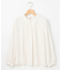 【WEB限定・2WAY】ジョーゼットシフォンレース襟 ブラウス