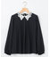 【WEB限定・2WAY】ジョーゼットシフォンレース襟 ブラウス