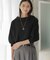 【加藤ローサさん着用・新色追加・前後着用可】スムースストレッチロールネック ニット