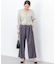 ラメストライプ ワイドパンツ