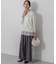 ラメストライプ ワイドパンツ