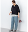 ポロ襟ストレッチニット